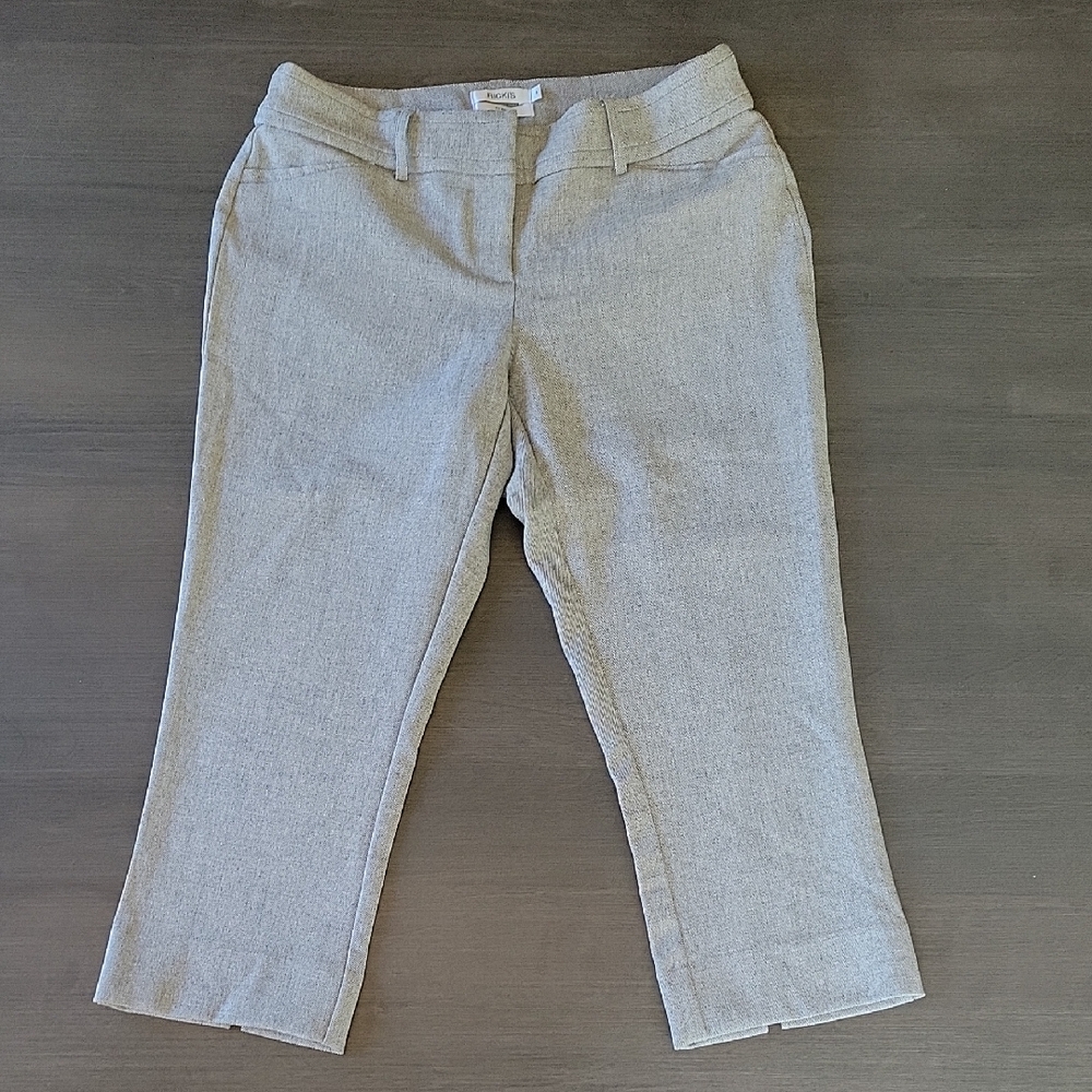 Ricki's Curvy Beige Cropped Dress Pants